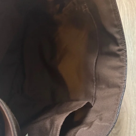 Coach Dark Brown Leather Messenger Bag - Picture 11 of 13
